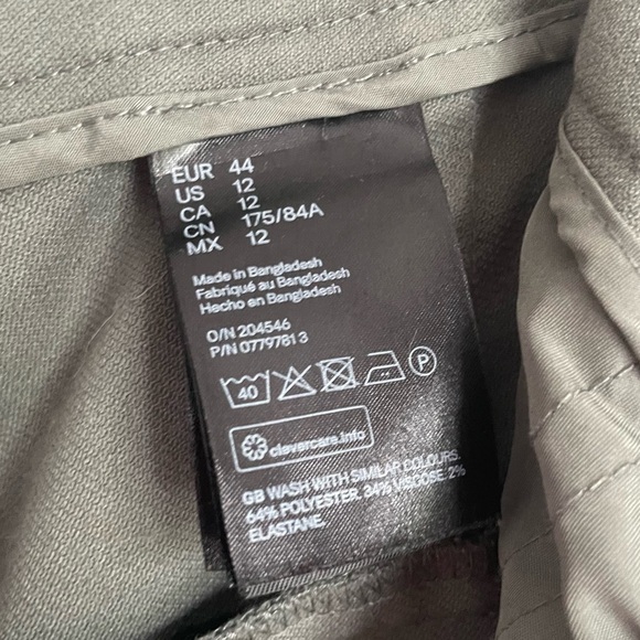 Sage Green Crop Ankle Work Pants - Picture 6 of 13